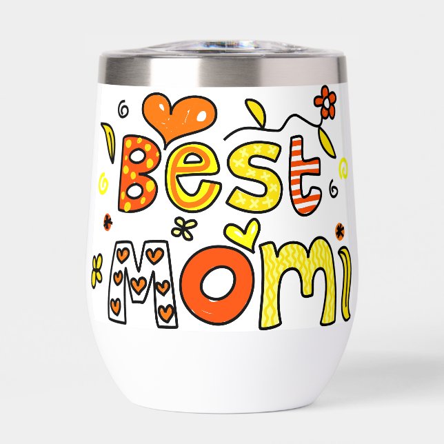 Best Mom Thermal Wine Tumbler (Front)