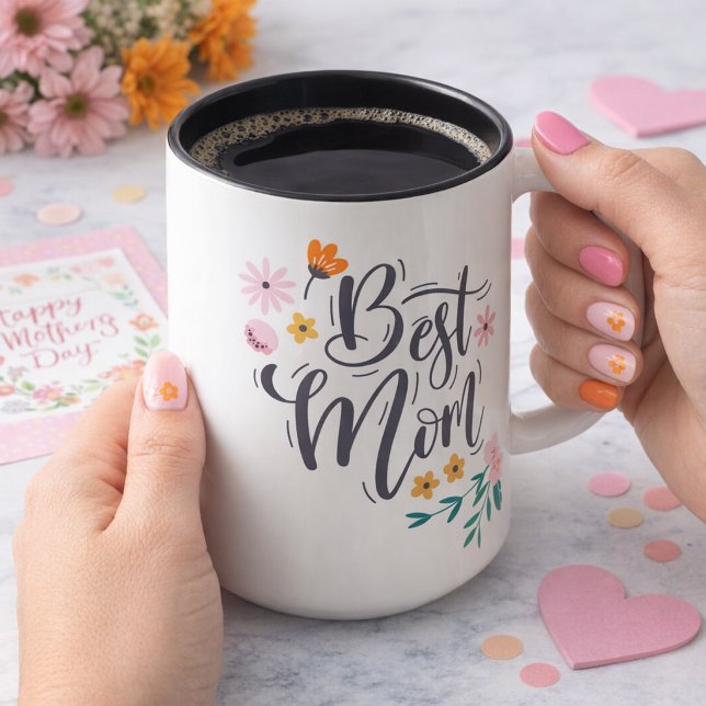 Best Mom Two-Tone Coffee Mug (Creator Uploaded)
