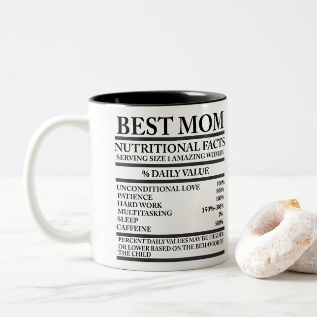 Best mom Two-Tone coffee mug (With Donut)