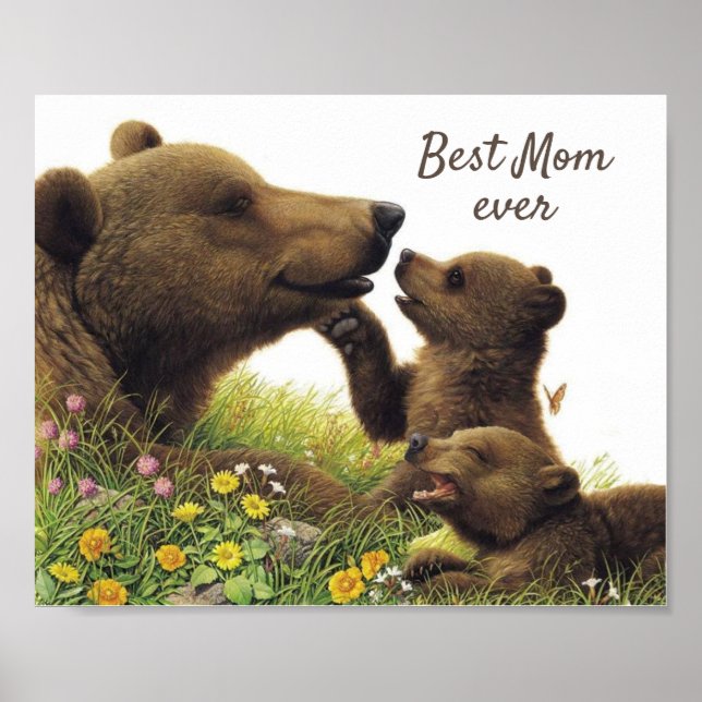Best Mom vintage Poster (Front)
