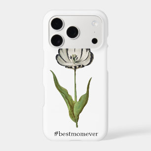 Best Mom Vintage Tulip Luggage Tag iPhone 17 Pro Case
