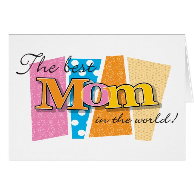 Best Mom World Cards (Front Horizontal)