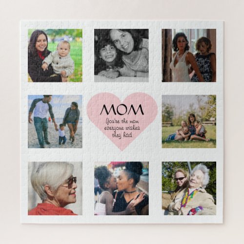Best Mom Youre One Everyone Wishes Photo Collage Jigsaw Puzzle