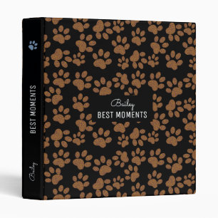 best moments - Dog Paws black 3 Ring Binder