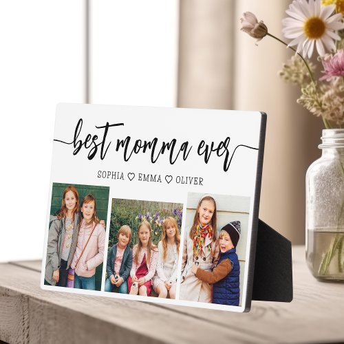 Best Momma Ever _ Mothers Day Photo Collage Plaque