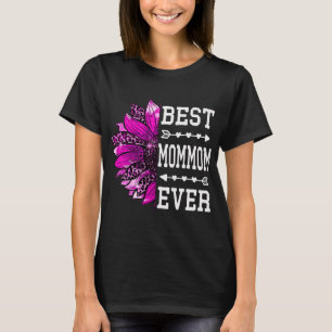 Best mommom ever Mother's Day Sunflower leopard gi T-Shirt