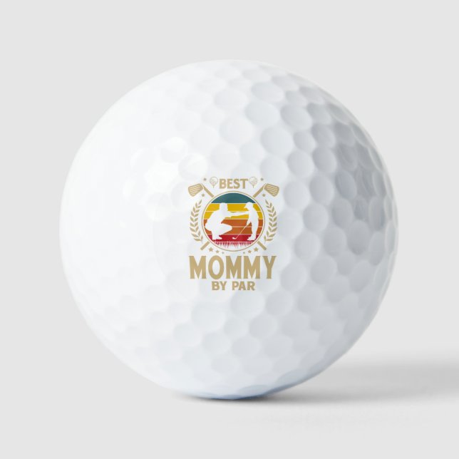 Best MOMMY By Par Golf Balls (Front)