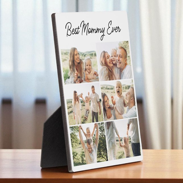 Best Mommy Ever Custom 6 Photo Collage Plaque (Creator Uploaded)
