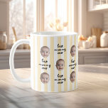 Best Mommy Ever Cute Stripes Baby Face Photo Coffee Mug<br><div class="desc">Celebrate Mom with a beautiful personalized “Best Mommy Ever” mug featuring a modern striped design and custom photo baby face placeholders. This sweet coffee cup is a thoughtful gift for Mother’s Day, birthdays, Christmas, baby showers, or any occasion honoring a wonderful new mom. A charming and practical keepsake for moms...</div>