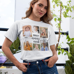 Best Mommy Ever - Mother's Day Photo Collage T-Shirt
