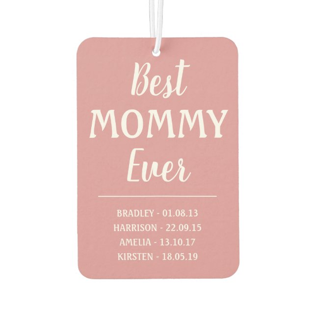 Best Mommy Ever Photo Collage Air Freshener (Back)