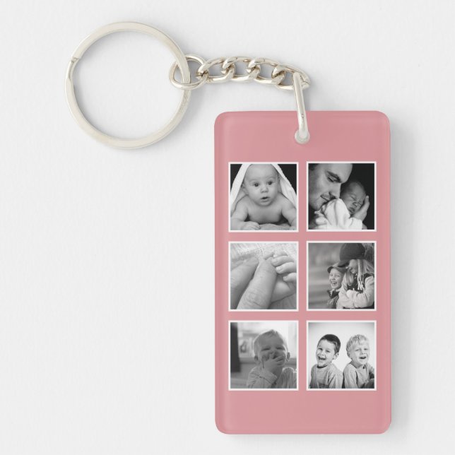 Best Mommy Ever Photo Collage Keychain (Front)