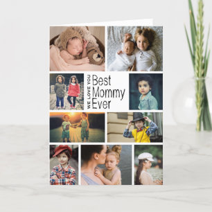 Best Mommy Ever Photo Collage Mother's Day Card