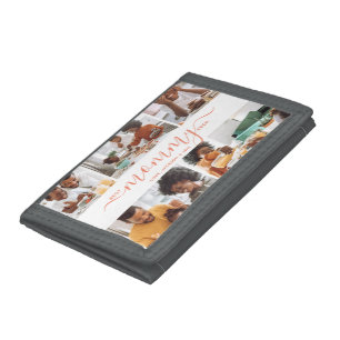 Best Mommy Ever Photo Collage Mother's Day Gift Tri-fold Wallet
