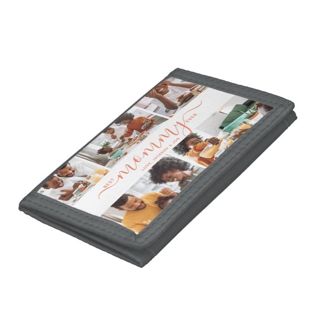Best Mommy Ever Photo Collage Mother's Day Gift   Trifold Wallet (Bottom)
