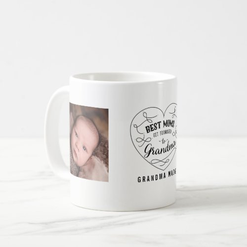 Best Moms Get Promoted to Grandma  Photo Coffee Mug