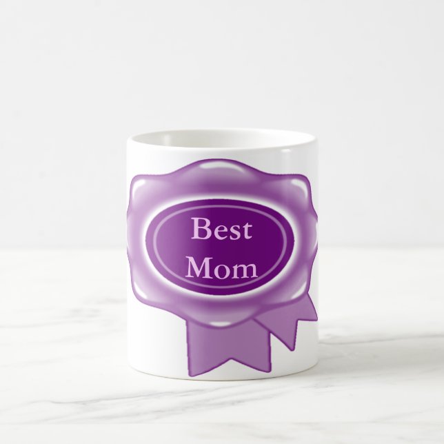 Best Mon Purple Award ribbon Coffee Mug (Center)
