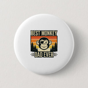 Best Monkey Dad Ever Vintage Monkey Father Shirt_1 Button