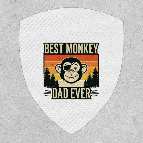 Best Monkey Dad Ever Vintage Monkey Father Shirt_1 Patch