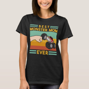 Best Monster Truck Mom Ever Retro Vintage T-Shirt