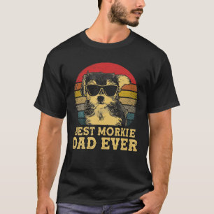 Best Morkie Dad Ever Dog Lovers Retro Vintage T-Shirt