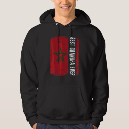 Best Moroccan Grandpa Ever Morocco Flag Fathers D Hoodie