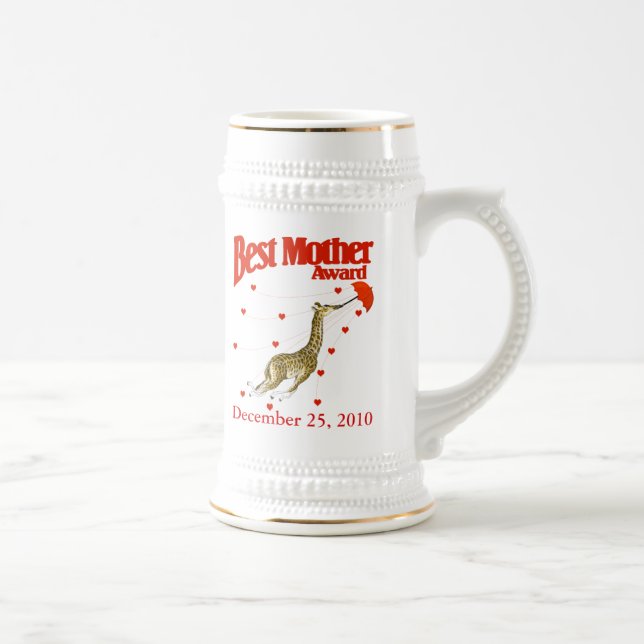 Best Mother Award Beer Stein (Right)