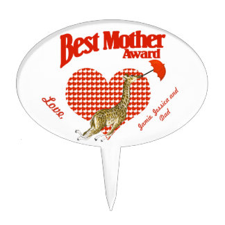 Best Mother Award Keepsake Cake Topper