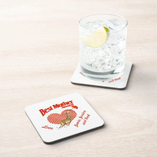 Best Mother Award Keepsake Drink Coaster