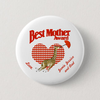 Best Mother Award Keepsake Pinback Button