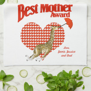 Best Mother Award Keepsake Towel