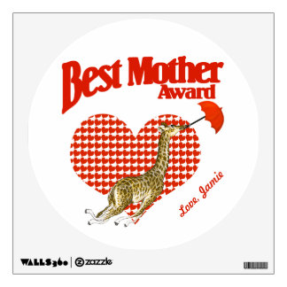 Best Mother Award Keepsake Wall Decal