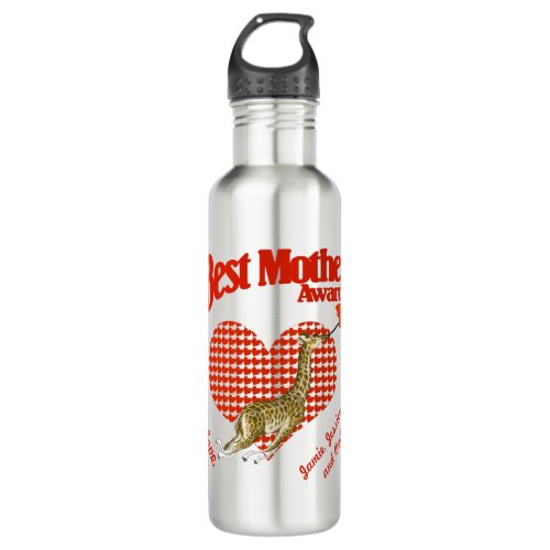 Best Mother Award Keepsake Water Bottle