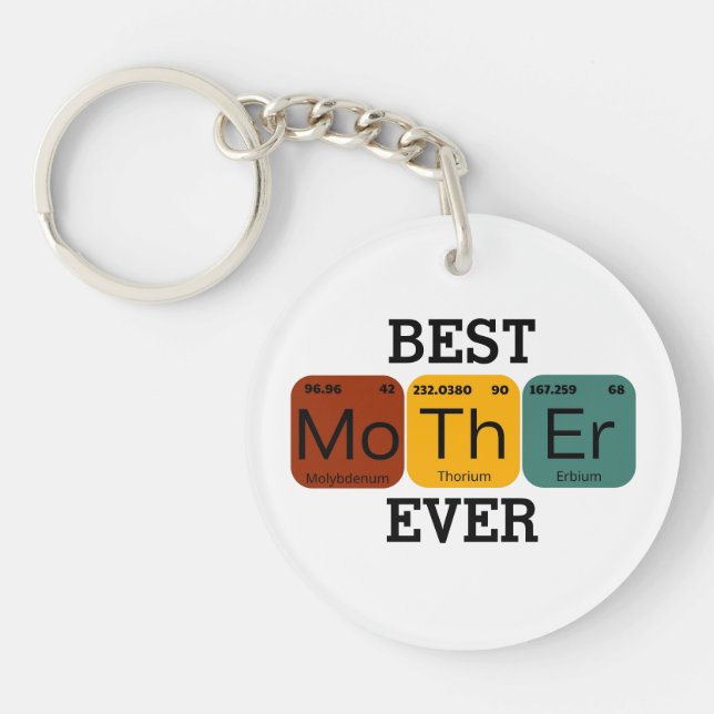 Best Mother Ever – 100% Pure Chemistry Keychain (Front)