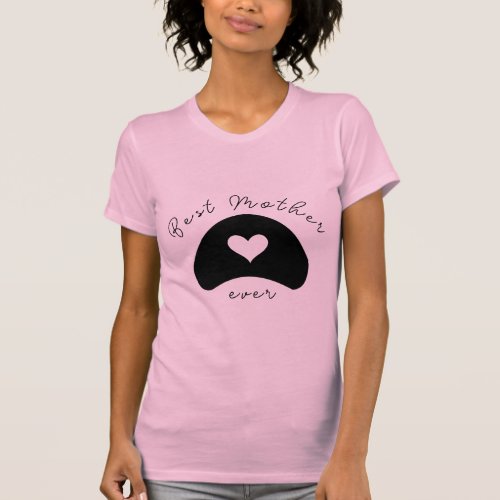 Best Mother Ever Hands make Heart MInimalist  T_Shirt