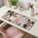 Best Mother Ever Photo Collage Pink Woodgrain  Desk Mat<br><div class="desc">Transform your mother’s workspace into a beautiful display of love and cherished memories with our Best Mother Ever Photo Collage Desk Mat. This special, personalized gift is perfect for Mother’s Day, birthdays, or any occasion where you want to honor the incredible woman who means so much to you. The desk...</div>