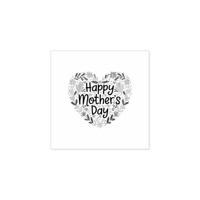 Best Mother Ever  Rubber Stamp (Imprint)
