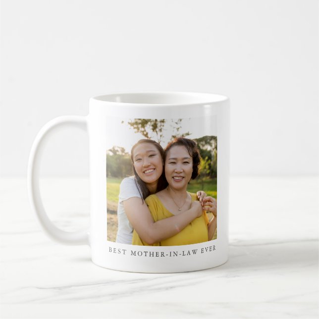 Best Mother-in-law Photo Personalized  Coffee Mug (Left)