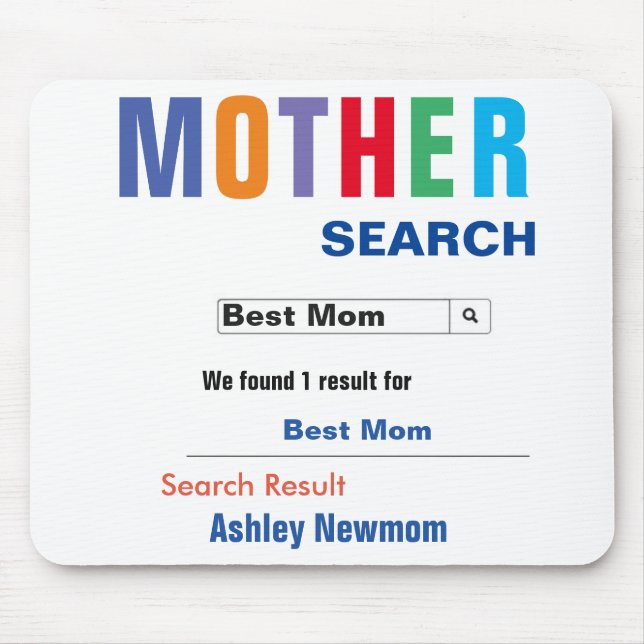 Best Mother Search Mouse Pad (Front)