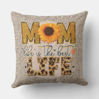 Happy Mother's Day Best Dog Mom, I Woof You, Personalized Pillows