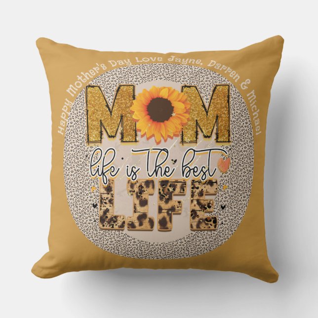 BEST Mother's Day Gift Eva! Personalized Mom Quote Throw Pillow (Front)