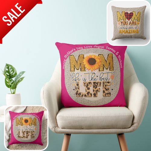 BEST Mothers Day Gift Eva Personalized Mom Quote Throw Pillow