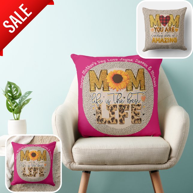 BEST Mother's Day Gift Eva! Personalized Mom Quote Throw Pillow (Creator Uploaded)