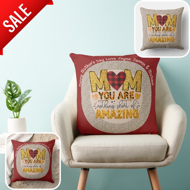 BEST Mother's Day Gift Eva! Personalized Mom Quote Throw Pillow (Creator Uploaded)
