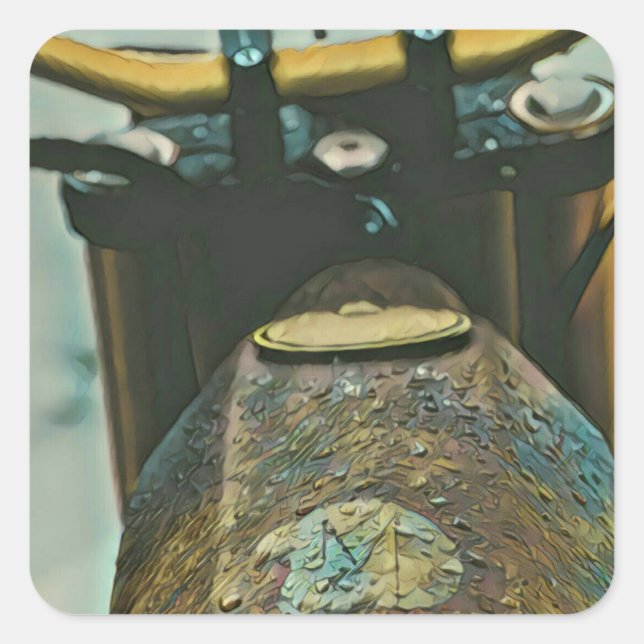 Best motorcycle gifts square sticker (Front)