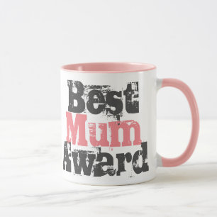 Best Mum Award in Pink - Two-Tone Coffee Mug