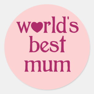 Best Mum Classic Round Sticker