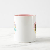 Best Mum Ever | Blooming Wildflowers Heart Photo Two-Tone Coffee Mug (Center)