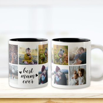 Best Mum Ever Custom Photo Mug by TrendItCo at Zazzle