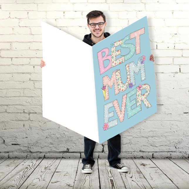 Best Mum Ever Huge Blue Mothers Day Card (Creator Uploaded)